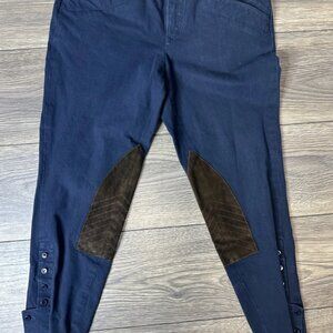 Ralph Lauren Sport Women's Riding Pants Size 12 Dark Navy